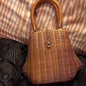 Vintage wicker purse